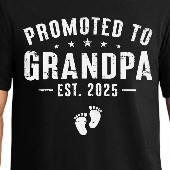 Promoted To Grandpa 2025 Soon To Be Grandfather New Grandpa Gift Pajama Set