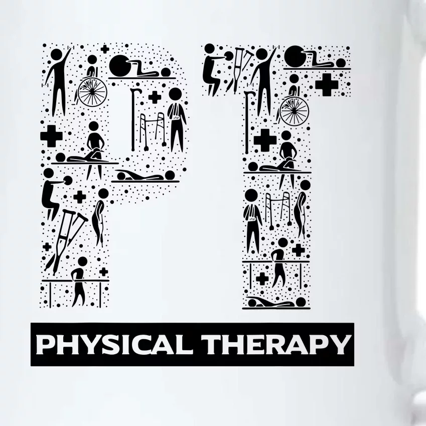 Physical Therapy Gait Training Physiotherapy Therapist Gift Black Color Changing Mug