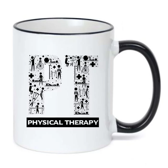 Physical Therapy Gait Training Physiotherapy Therapist Gift Black Color Changing Mug