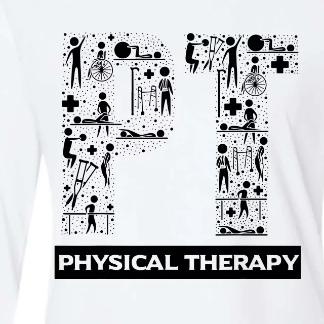 Physical Therapy Gait Training Physiotherapy Therapist Gift Womens Cotton Relaxed Long Sleeve T-Shirt