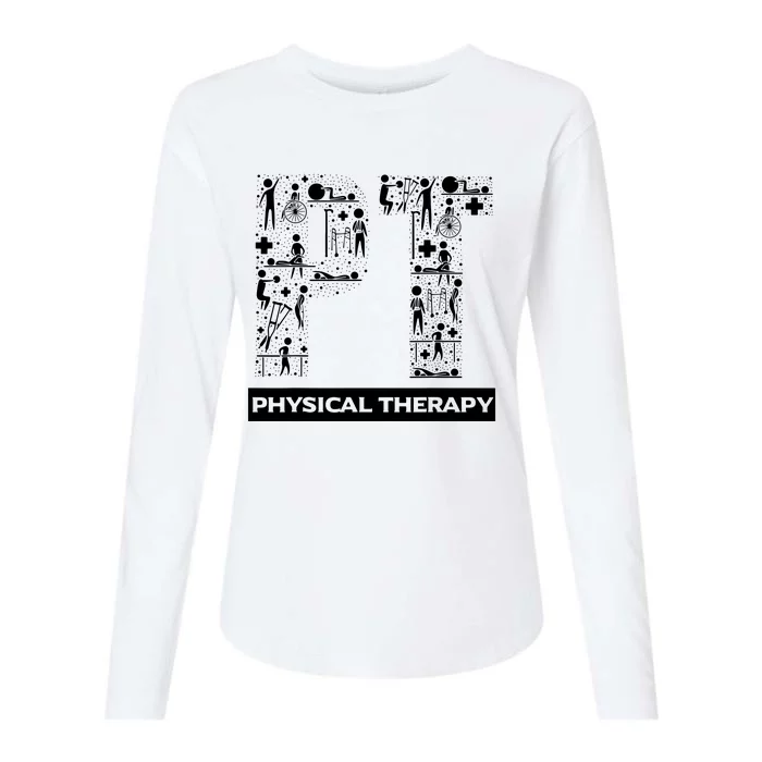 Physical Therapy Gait Training Physiotherapy Therapist Gift Womens Cotton Relaxed Long Sleeve T-Shirt