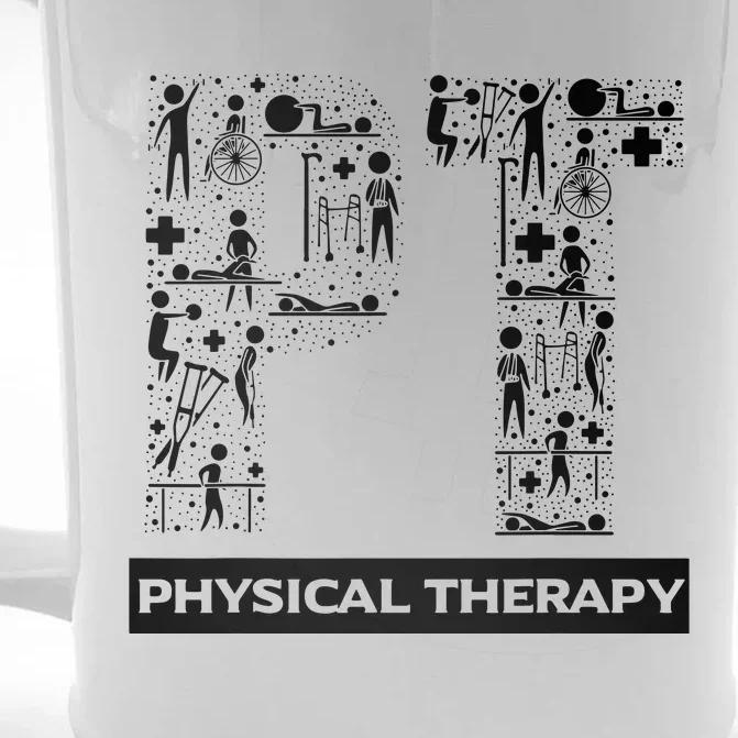 Physical Therapy Gait Training Physiotherapy Therapist Gift Front & Back Beer Stein