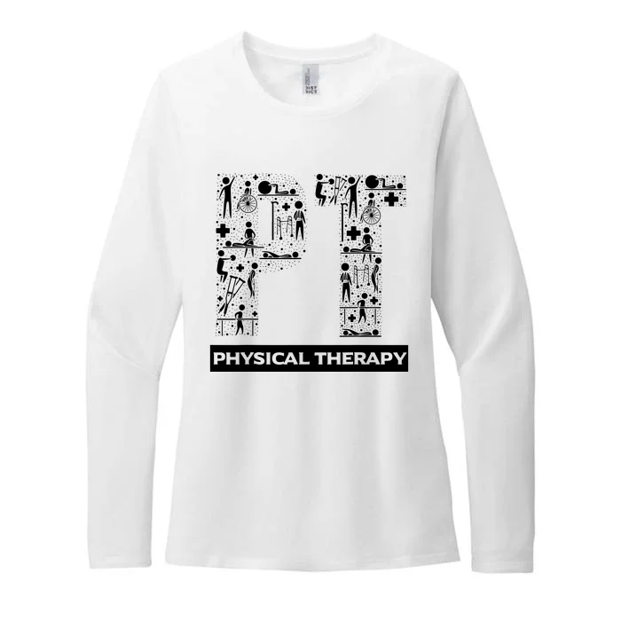 Physical Therapy Gait Training Physiotherapy Therapist Gift Womens CVC Long Sleeve Shirt