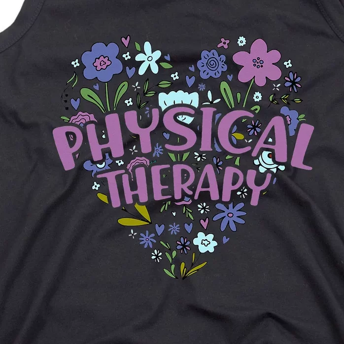 Physical Therapy Gift Love PT Physical Therapist Healthcare Tank Top