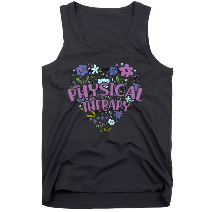 Physical Therapy Gift Love PT Physical Therapist Healthcare Tank Top