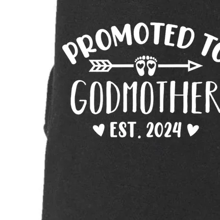 Promoted To Godmother Est. 2024 Future Godmother Doggie 3-End Fleece Hoodie