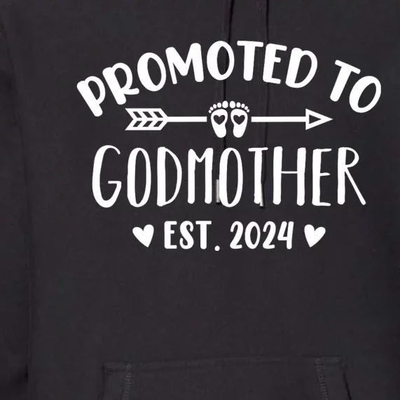 Promoted To Godmother Est. 2024 Future Godmother Premium Hoodie