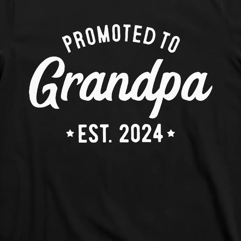 Promoted To Grandpa 2024 Soon To Be Grandfather New Grandpa T-Shirt