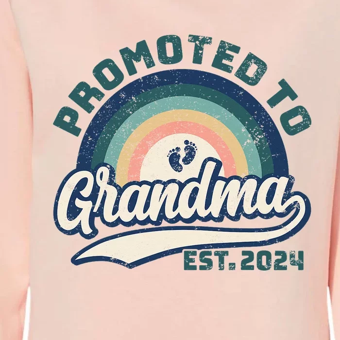 Promoted To Grandma 2024 Soon to be Grandmother New Grandma Womens California Wash Sweatshirt