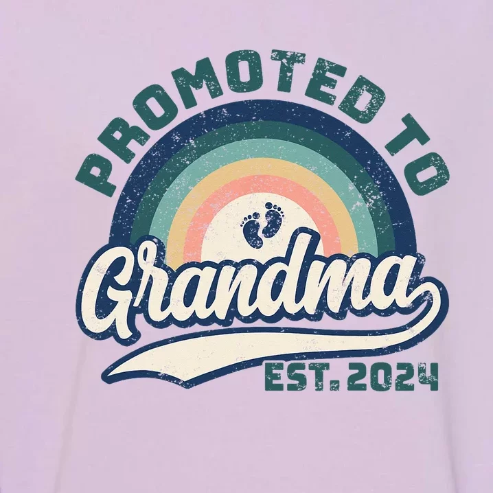 Promoted To Grandma 2024 Soon to be Grandmother New Grandma Garment-Dyed Sweatshirt