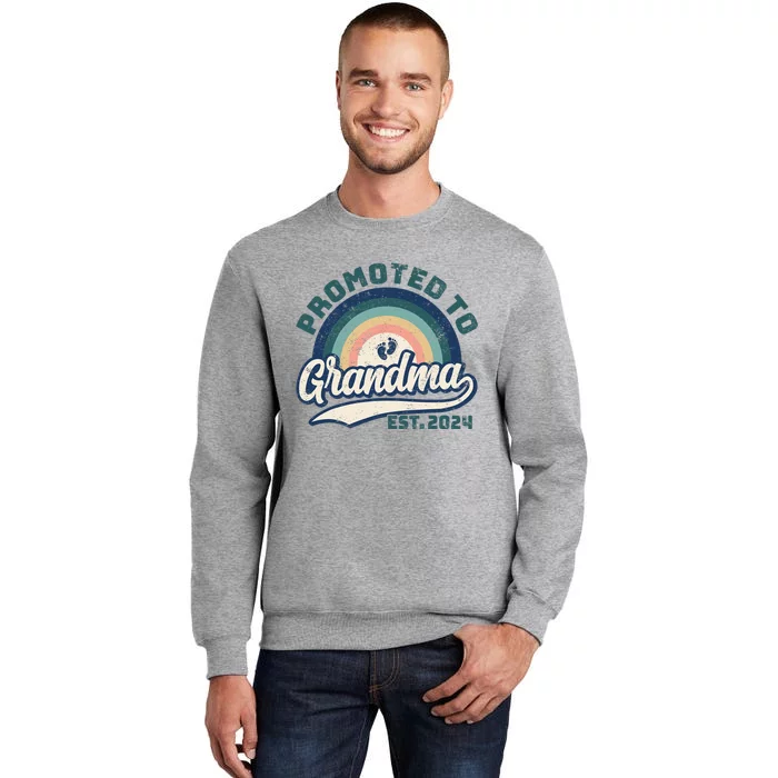 Promoted To Grandma 2024 Soon to be Grandmother New Grandma Tall Sweatshirt