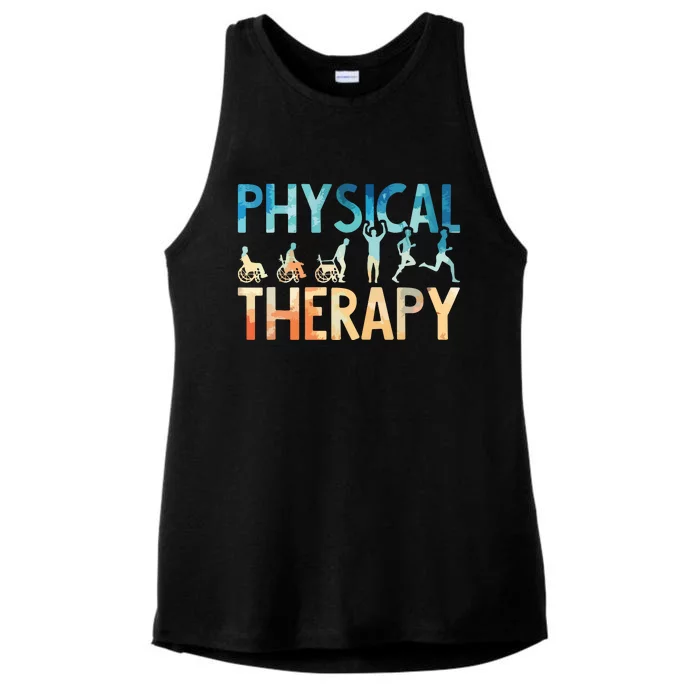 Physical Therapy Gift Physical Therapist Assistant Ladies Tri-Blend Wicking Tank