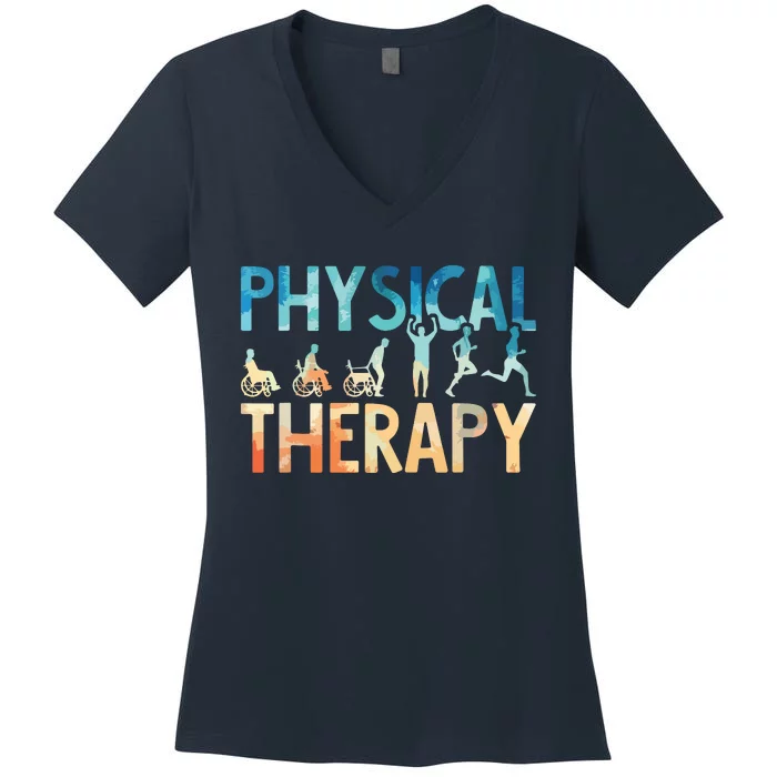 Physical Therapy Gift Physical Therapist Assistant Women's V-Neck T-Shirt