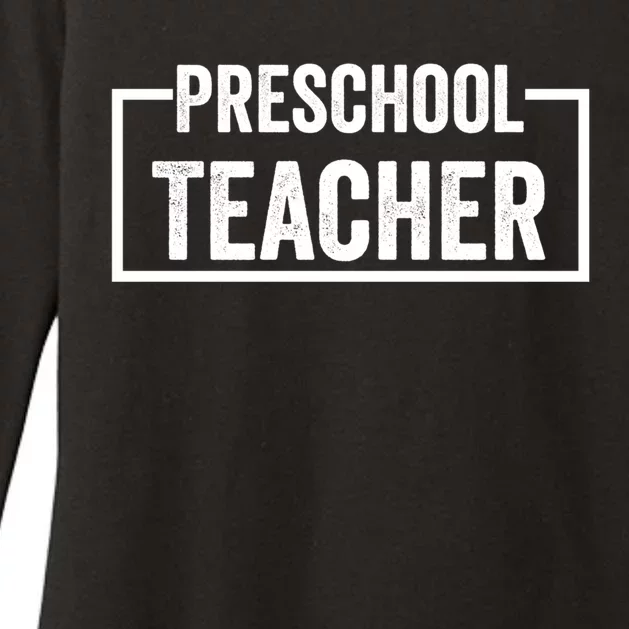 Preschool Teacher Great Gift Womens CVC Long Sleeve Shirt