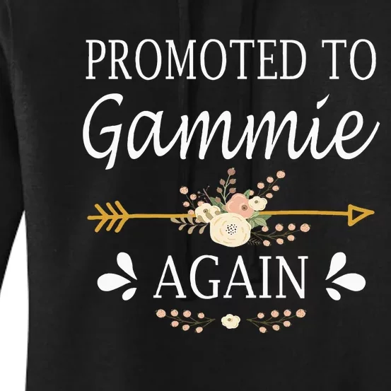 Promoted To Gammie Again Mothers Day Gifts Women's Pullover Hoodie