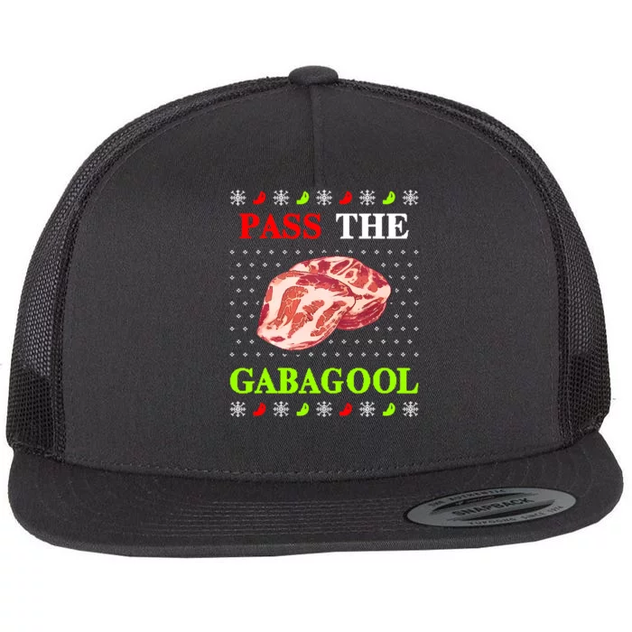 Pass the Gabagool Tacky Ugly Christmas Flat Bill Trucker Hat