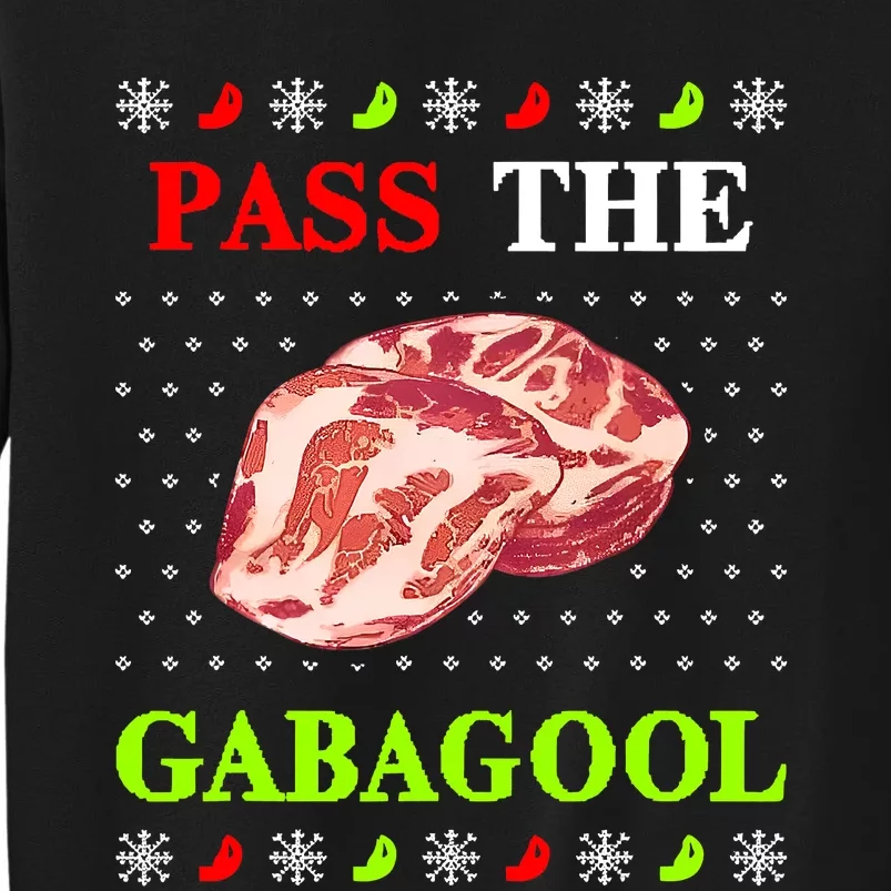 Pass the Gabagool Tacky Ugly Christmas Tall Sweatshirt