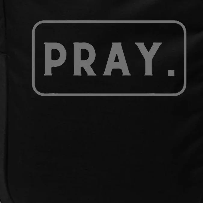 Pray Trendy Graphic Spiritual Christian Impact Tech Backpack