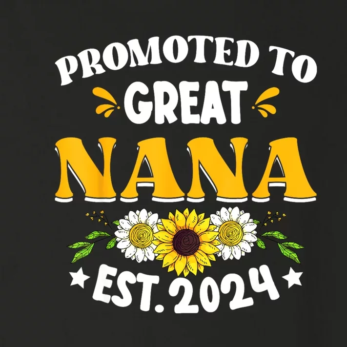 Promoted To Great Nana EST 2024 Happy Family New Baby Toddler Long Sleeve Shirt