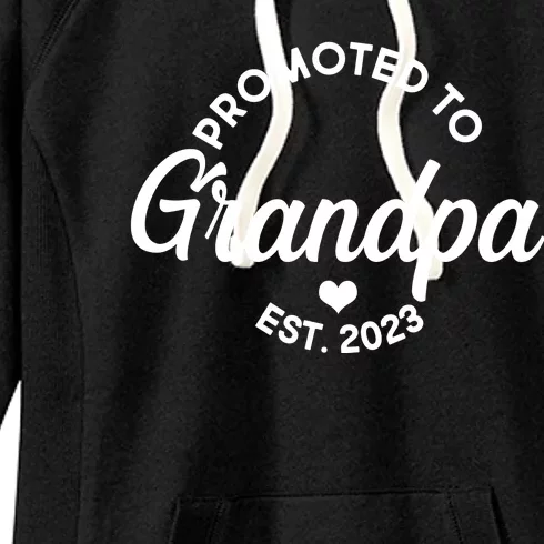 Promoted To Grandpa Est 2024 Women's Fleece Hoodie