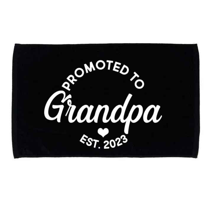 Promoted To Grandpa Est 2024 Microfiber Hand Towel