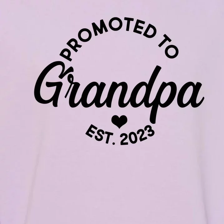 Promoted To Grandpa Est 2024 Garment-Dyed Sweatshirt