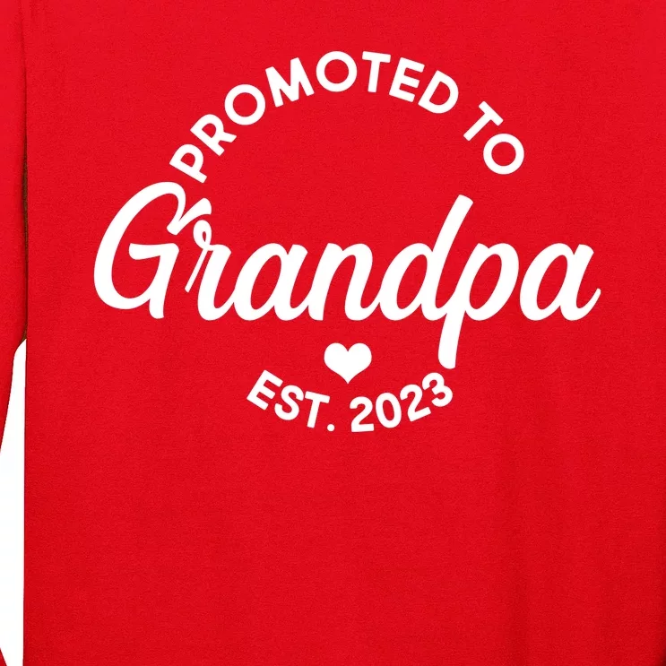 Promoted To Grandpa Est 2024 Long Sleeve Shirt