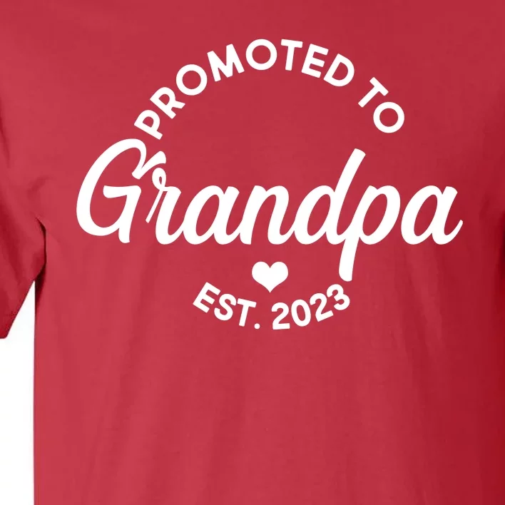 Promoted To Grandpa Est 2024 Tall T-Shirt