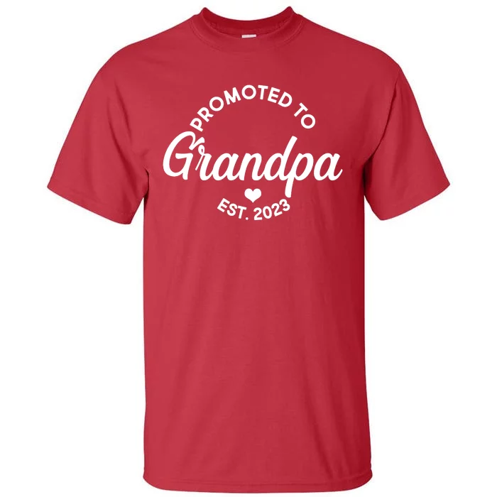 Promoted To Grandpa Est 2024 Tall T-Shirt