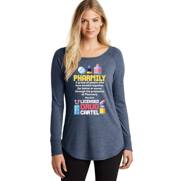 Pharmacy Technician Gift Pharmacist Gift Women's Perfect Tri Tunic Long Sleeve Shirt