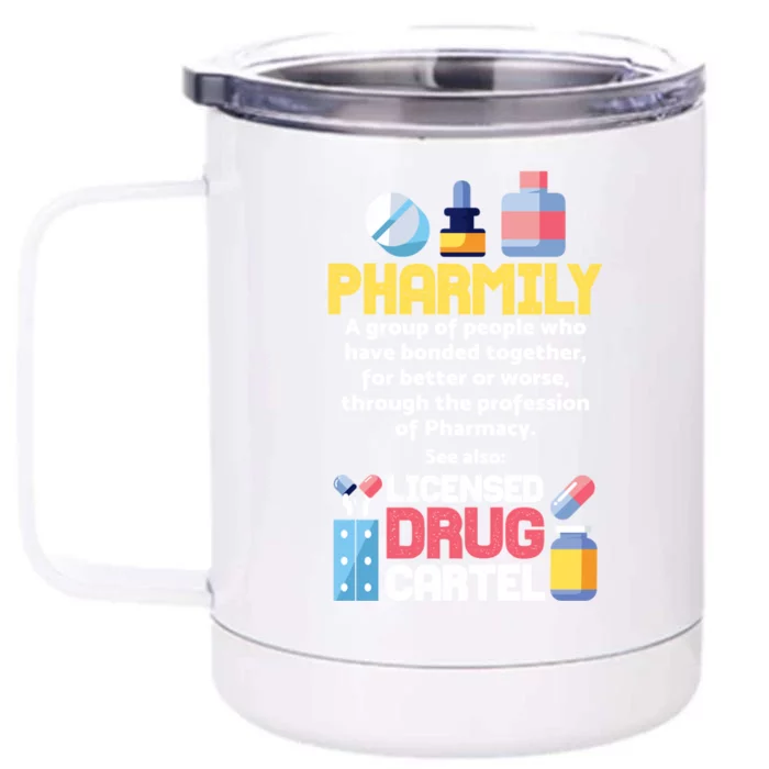 Pharmacy Technician Gift Pharmacist Gift Front & Back 12oz Stainless Steel Tumbler Cup