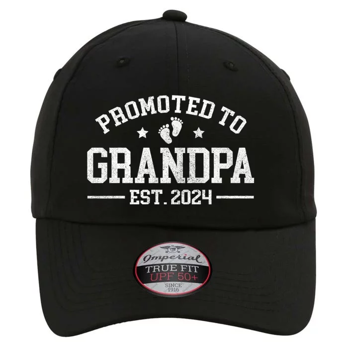 Promoted To Grandpa Est. 2024 Grandparents Baby Announcement The Original Performance Cap