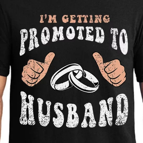 Promoted To Husband Wedding Groom Fiance Engaged Couple Pajama Set