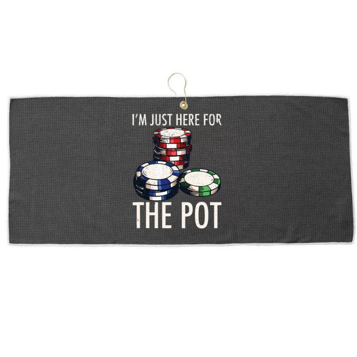 Poker Texas Holdem Gambling Pot Cards Player Large Microfiber Waffle Golf Towel