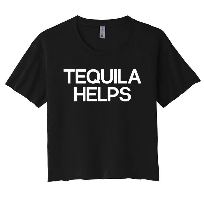 Probablyshannon Tequila Helps Women's Crop Top Tee