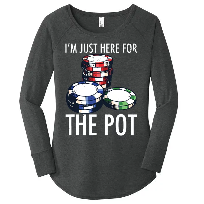 Poker Texas Hold'em Gambling Pot Cards Player Gift Women's Perfect Tri Tunic Long Sleeve Shirt