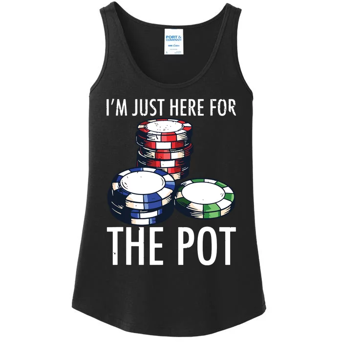 Poker Texas Hold'em Gambling Pot Cards Player Gift Ladies Essential Tank