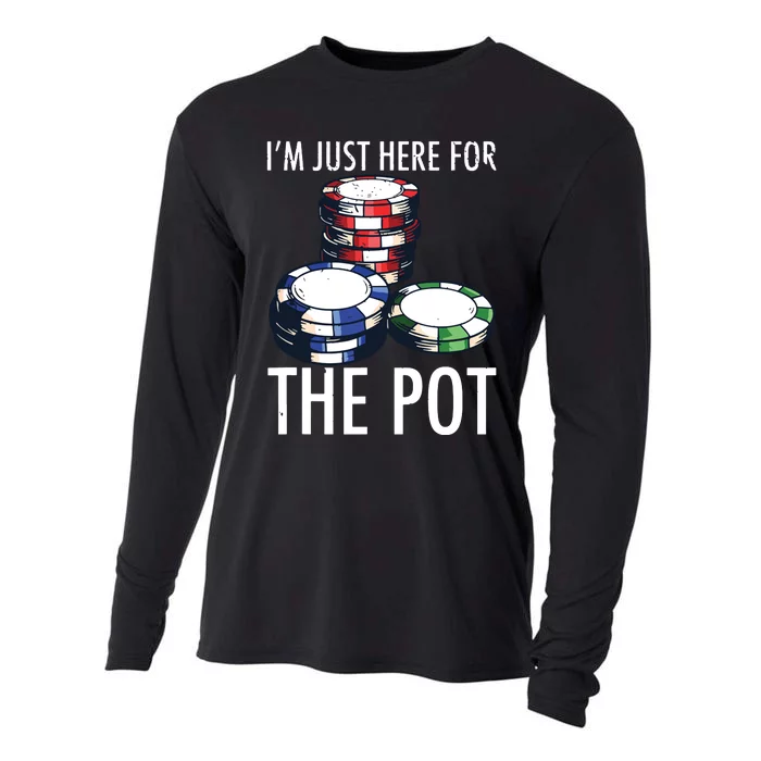 Poker Texas Hold'em Gambling Pot Cards Player Gift Cooling Performance Long Sleeve Crew