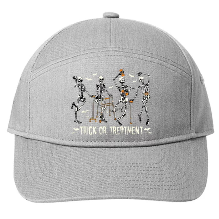 Physical Therapy Halloween Trick Or Treatment Pt Pta 7-Panel Snapback Hat