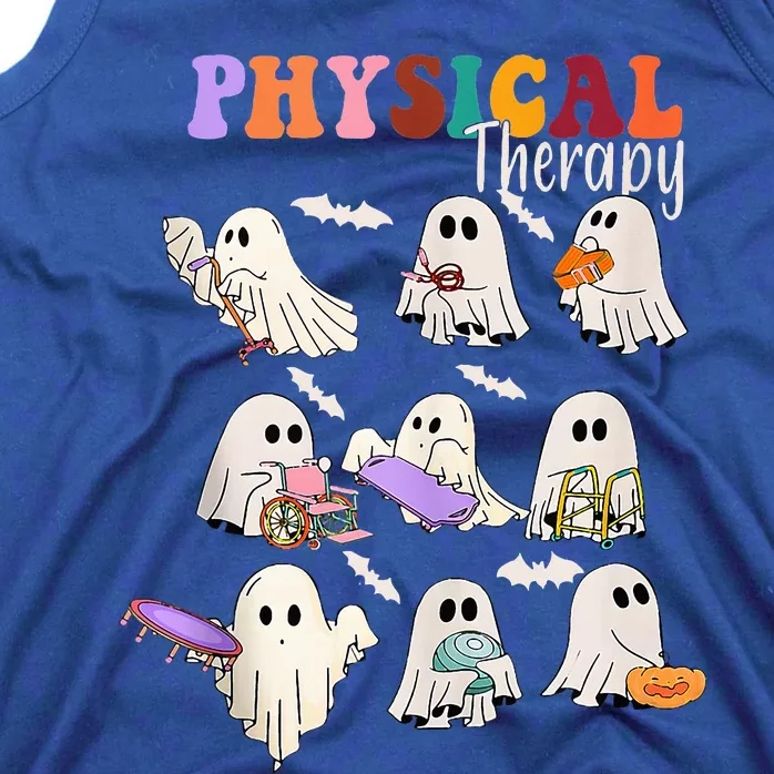 Physical Therapist Halloween Cute Ghost Physical Therapy PT Tank Top