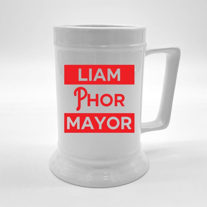 Philadelphia Taryn Hatcher Liam Phor Mayor Front & Back Beer Stein