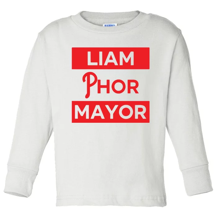 Philadelphia Taryn Hatcher Liam Phor Mayor Toddler Long Sleeve Shirt