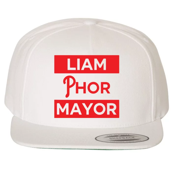 Philadelphia Taryn Hatcher Liam Phor Mayor Wool Snapback Cap