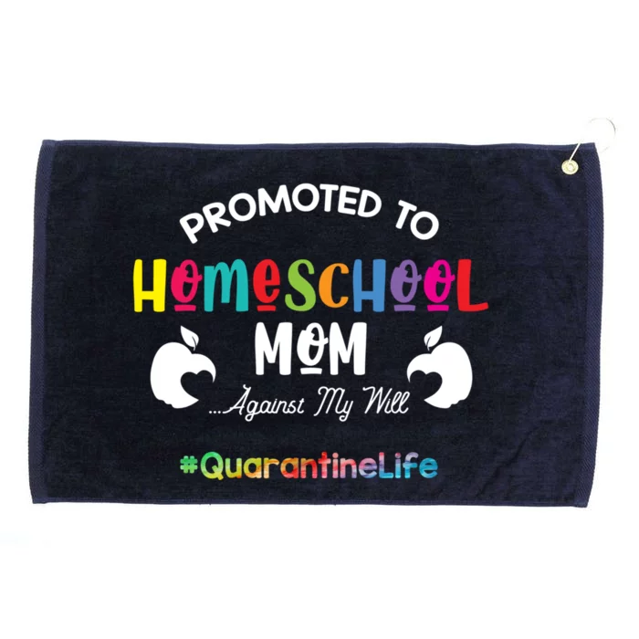 Promoted To Homeschool Mom Gift Mama Teacher Gift Teaching Gift Grommeted Golf Towel