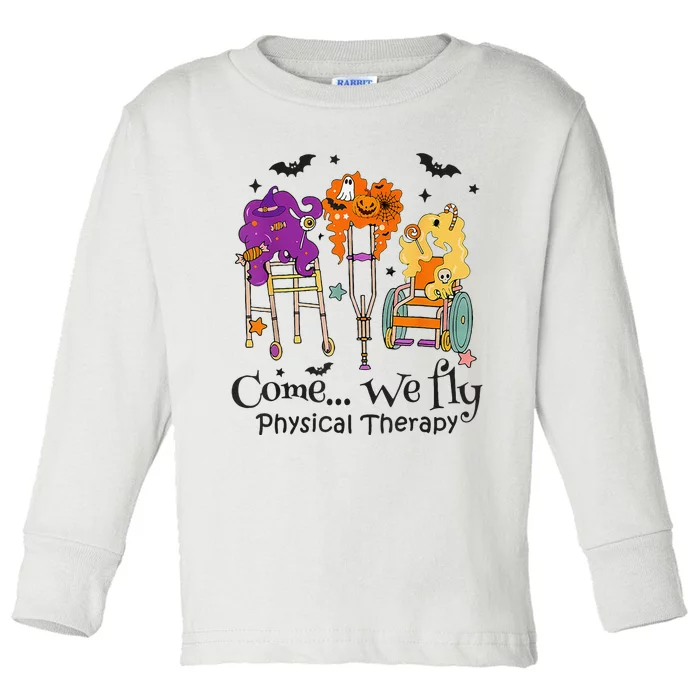 Physical Therapist Halloween Pta Pt Assistant Floor Pelvic Toddler Long Sleeve Shirt