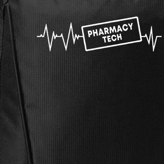 Pharmacy Tech Heartbeat Design Pharmacy Technician City Backpack