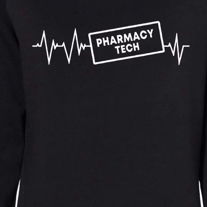 Pharmacy Tech Heartbeat Design Pharmacy Technician Womens California Wash Sweatshirt