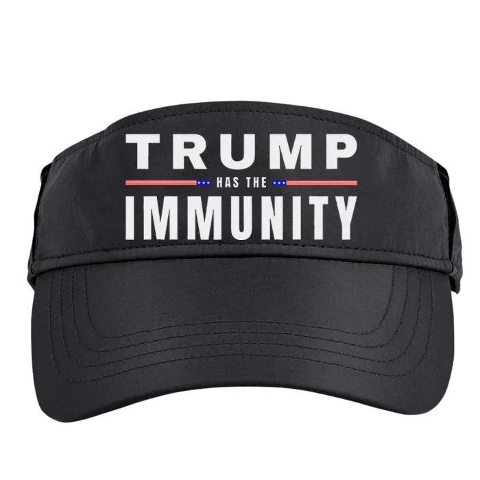 President Trump Has Immunity 2024 Support Adult Drive Performance Visor