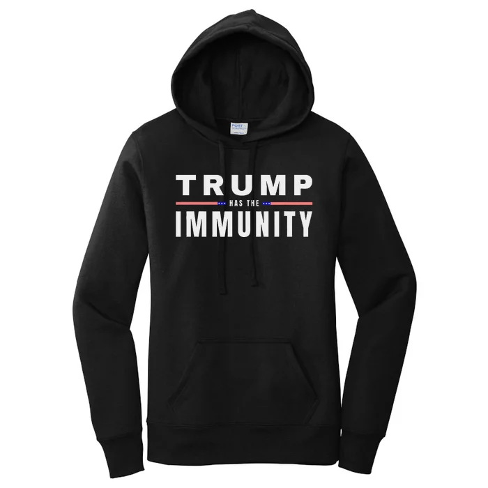 President Trump Has Immunity 2024 Support Women's Pullover Hoodie