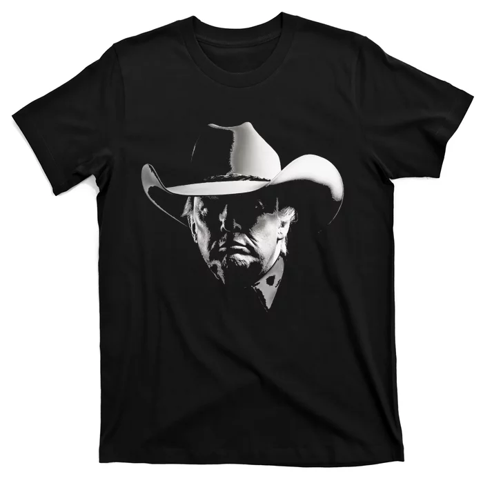 President Trump Head Cowboy Usa 2024 Vote Election Us Maga T-Shirt